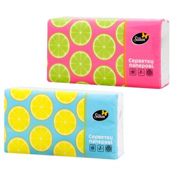 Silken Lemons in Film 2-Layers Napkins 150pcs - buy, prices for Za Raz - photo 5