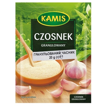 Приправа Kamis Часник гранульований 20г - купити, ціни на ЕКО Маркет - фото 1