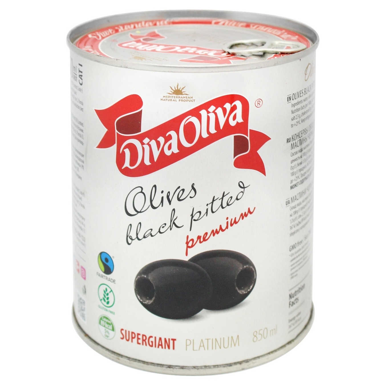 

Маслины Diva Oliva Супергигант без косточки 800г