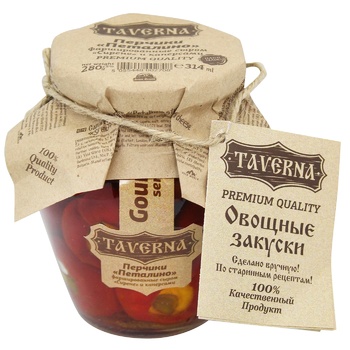 Taverna Peppers Petalino with Cheese Sirene and Capers 314ml - buy, prices for ULTRAMARKET - photo 1