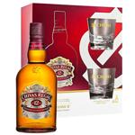Виски Chivas Regal 12 лет 40% 0.7л + 2 стакана