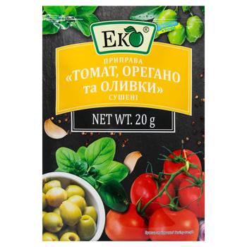 Приправа Еко Томат орегано та оливки 20г - купити, ціни на Cупермаркет "Харків" - фото 1