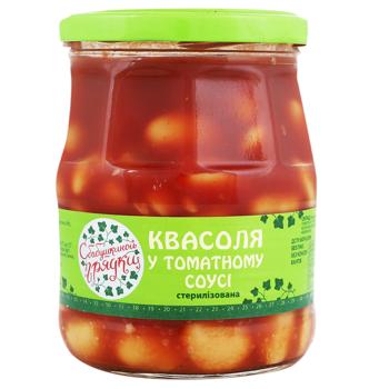 Квасоля З бабусиної грядки в томатному соусі 480мл - купити, ціни на Чудо Маркет - фото 1