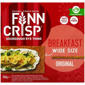 Хлібці Finn Crisp Oringinal житні з цільнозмеленого борошна широкі 300г - купити, ціни на Епіцентр FOOD - фото 2