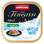 Animonda Vom Feinsten Wet Food with Rabbit and Cream for Adult Cats 100g