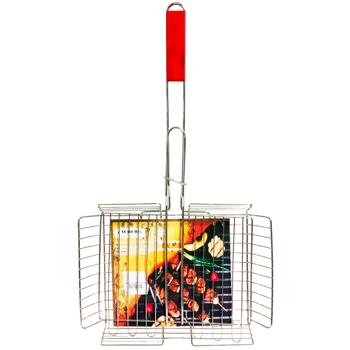 Zauberg Barbecue Grill with Wooden Handle 30x22x27.5cm 5843