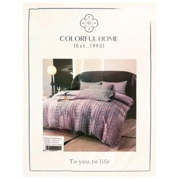 КПБ Colloful Home 200х230/220х240/70х70(2шт) сатин бахрома - купить, цены на Восторг - фото 1