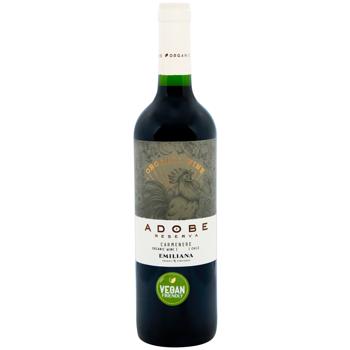 Вино Emiliana Adobe Carmenere красное сухое 13,5% 0,75л - купить, цены на WINETIME - фото 1