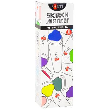 Santi Black Sketch Marker SM-04 - buy, prices for - photo 3