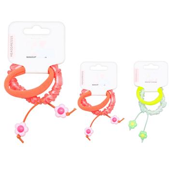 Hair Elastic with Decoration 2 pcs ZZ-520168-14199
