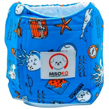 Misoco&Co Восьминіг багаторазовий підгузок для собак M - синій - купити, ціни на MasterZoo - фото 2