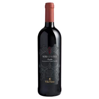 Вино Villa Diana Nero D'avola DOC сухе червоне 0,75л