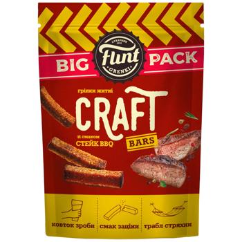 Грінки Flint Craft Bars зі смаком Стейк BBQ 130г