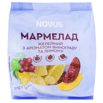 Мармелад Novus с ароматом винограда и лимона 200г - купить, цены на - фото 2