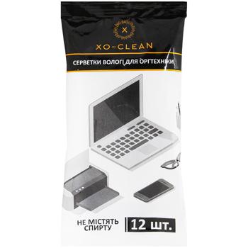 Салфетки влажные Xo-Clean для оргтехники 12шт
