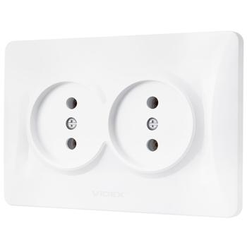 Videx White Doble Socket without Grounding - buy, prices for - photo 1