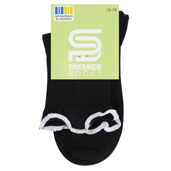 Premier Socks High Ruffled Children's Socks s.16-22 Black - buy, prices for - photo 2