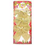 Набор бантов золотые 3шт 10*11см