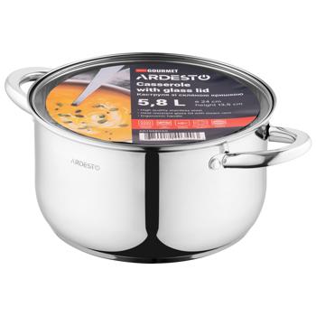 Ardesto Gemini Gourmet Spoleto Casserole with Glass Lid 24cm 5.8l