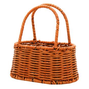 Oval Brown Basket 16x9x9x19cm w309 - buy, prices for ULTRAMARKET - photo 1