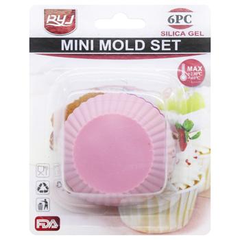 Silicone Cupcake Mold 6pcs