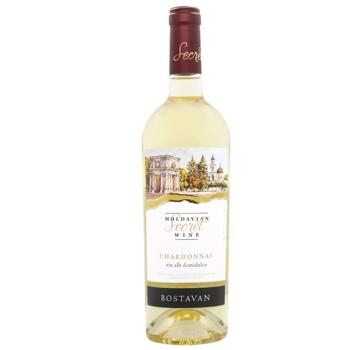 Bostavan Chardonnay White Semisweet Wine 11,5% 0.75l - buy, prices for Za Raz - photo 1