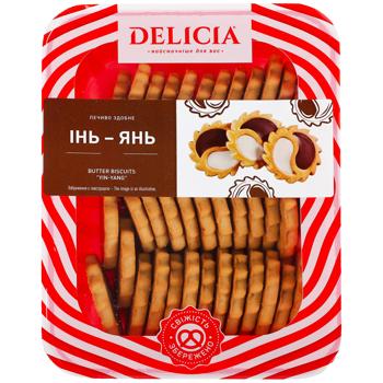 Delicia Yin-Yang Cookies with Cream Filling 350g - buy, prices for Auchan - photo 1