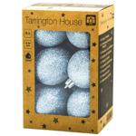 Tarrington House Ice Blue Christmas Tree Ball 6cm 6pcs