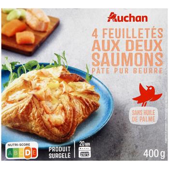 Слойки Auchan з лососем 400г