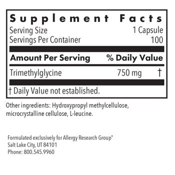 Trimethylglycine Allergy research group 100pcs Usa - buy, prices for Biotus - photo 2