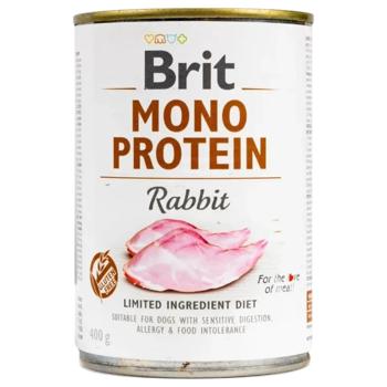 Brit Care Mono Protein набір вологого корму для собак 5+1 шт х 400 г - кролик - купить, цены на MasterZoo - фото 4