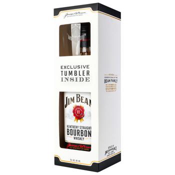 Віскі-бурбон Jim Beam White 40% 0,7л + келих - купити, ціни на Епіцентр FOOD - фото 2