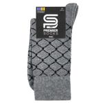 Premier Socks Premium Men's Socks s.25 Light Grey Rhombus