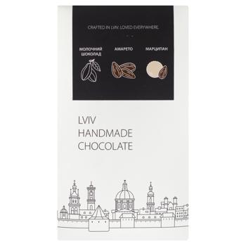 Шоколад молочный Lviv Handmade Chocolate с марципаном и амарето 80г - купить, цены на КОСМОС - фото 2
