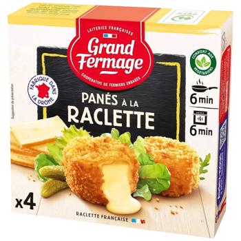 Сир Grand Fermage Раклет в паніровці для запікання 100г - купити, ціни на Auchan - фото 1
