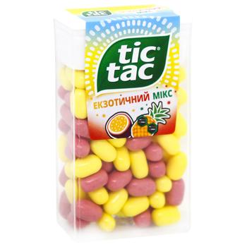 Tic Tac Exotic Mix Pineapple and Passion Fruit Flavored Dragee 54g - buy, prices for - photo 3
