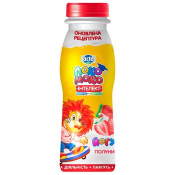 Loko Moko Strawberry Flavored Yogurt with Calcium, Omega 3 and Vitamin D3 185g - buy, prices for Auchan - photo 1