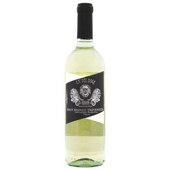 Вино Ca Del Doge Pinot Bianco біле сухе 11% 0,75л - купити, ціни на AlcoHub - фото 1