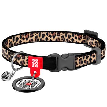 Waudog Nylon Nylon Leopard Dog Collar with QR Passport M - buy, prices for MasterZoo - photo 1