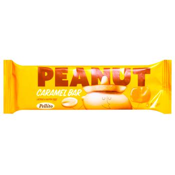 Pellito lactose & gluten free peanut caramel bar 40g