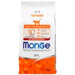 Корм сухий Monge Monoprotein з качкою для кошенят 1,5кг