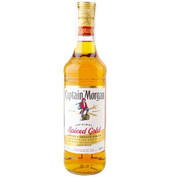 Ромовий напій Captain Morgan Spiced Gold 35% 0,5л - купити, ціни на КОСМОС - фото 1