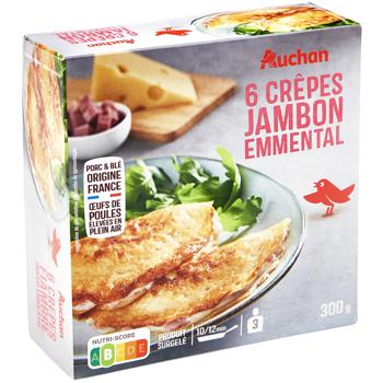 Auchan Pancakes with Ham and Emmental Cheese 300g - buy, prices for Auchan - photo 1