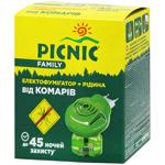 Picnic Family Electrofumigator From Mosquitoes 45nights 30ml