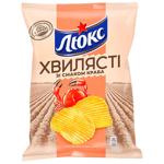 Чипсы Люкс со вкусом краба рифленые 125г