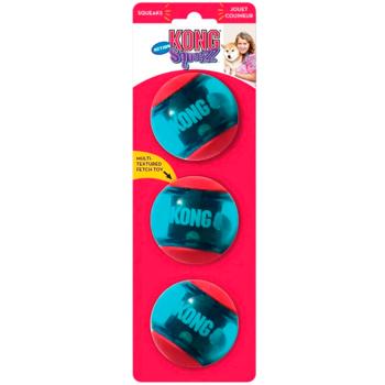 Набір іграшок для собак Kong Squeezz Action Ball Red M 6,35 см - різнокольоровий - купити, ціни на MasterZoo - фото 1