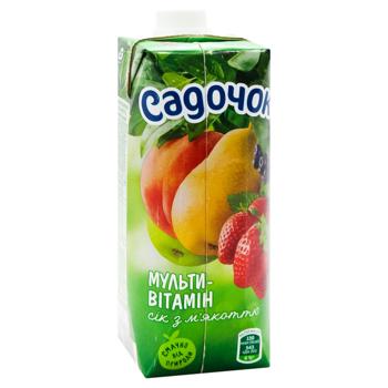 Сік Садочок мультивітамінний з м'якоттю 0,5л - купити, ціни на AlcoHub - фото 3