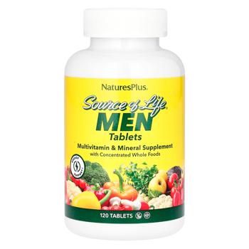 Nature's Plus Source of Life Men Iron-Free Multivitamins and Minerals 120 tablets - buy, prices for Biotus - photo 1