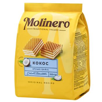 Вафли Molinero со вкусом кокоса 200г - купить, цены на Auchan - фото 1