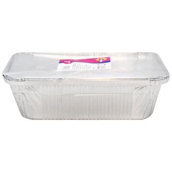 TCM Foil Container with Lid 3pcs 960ml - buy, prices for ULTRAMARKET - photo 2
